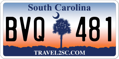 SC license plate BVQ481