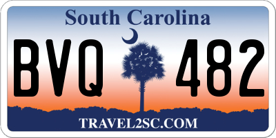 SC license plate BVQ482