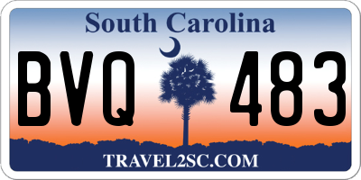 SC license plate BVQ483