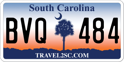 SC license plate BVQ484