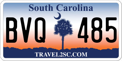 SC license plate BVQ485