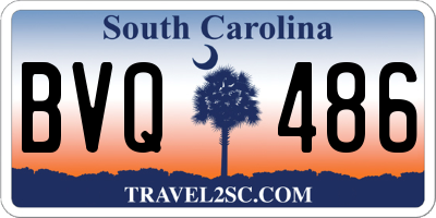 SC license plate BVQ486