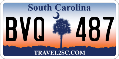 SC license plate BVQ487