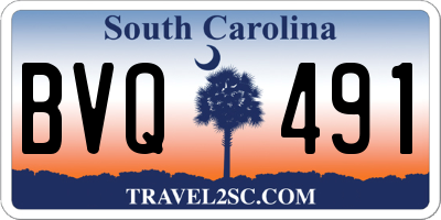 SC license plate BVQ491
