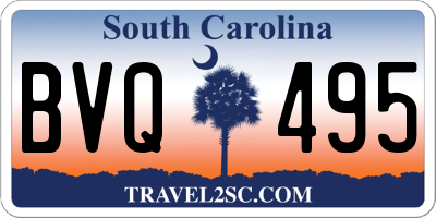 SC license plate BVQ495