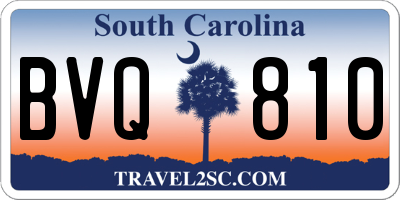 SC license plate BVQ810
