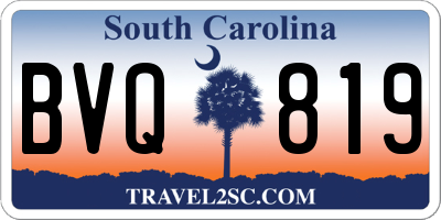 SC license plate BVQ819