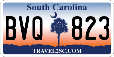 SC license plate BVQ823
