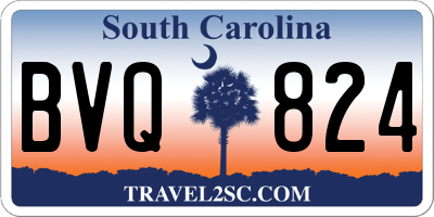 SC license plate BVQ824