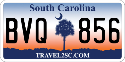 SC license plate BVQ856