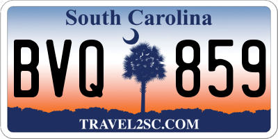 SC license plate BVQ859