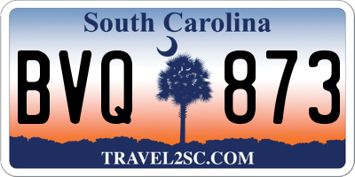 SC license plate BVQ873
