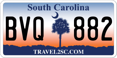 SC license plate BVQ882