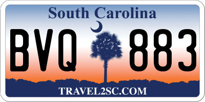 SC license plate BVQ883