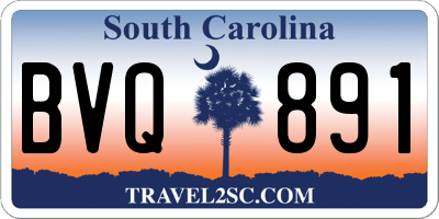 SC license plate BVQ891