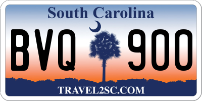 SC license plate BVQ900