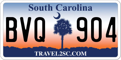 SC license plate BVQ904