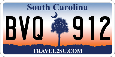 SC license plate BVQ912