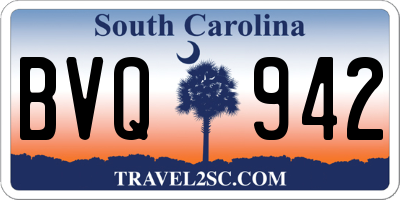 SC license plate BVQ942