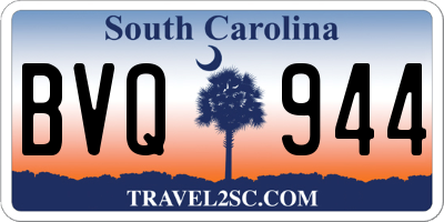 SC license plate BVQ944