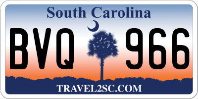 SC license plate BVQ966