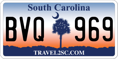 SC license plate BVQ969