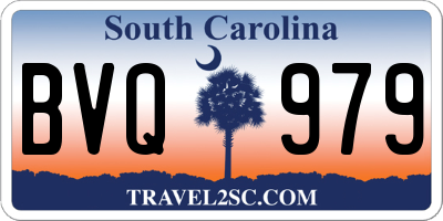 SC license plate BVQ979