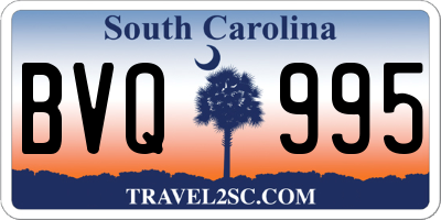 SC license plate BVQ995