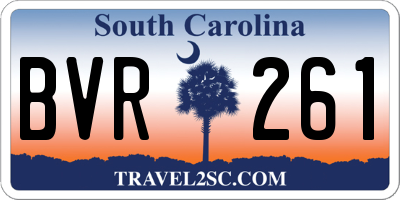 SC license plate BVR261