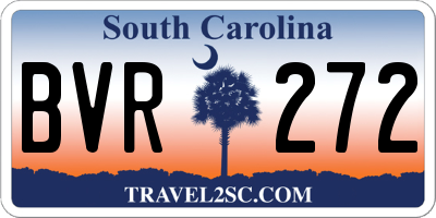 SC license plate BVR272