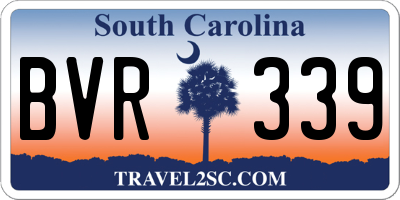 SC license plate BVR339