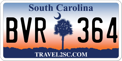 SC license plate BVR364