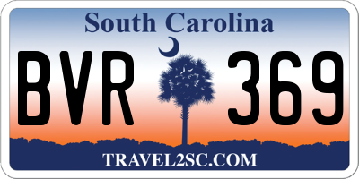 SC license plate BVR369