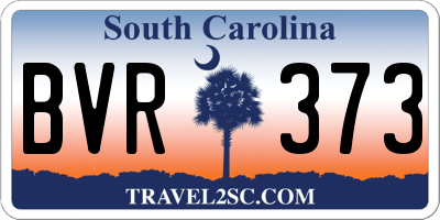 SC license plate BVR373
