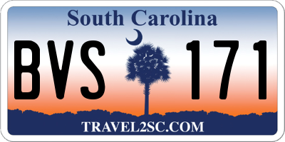 SC license plate BVS171