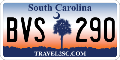 SC license plate BVS290
