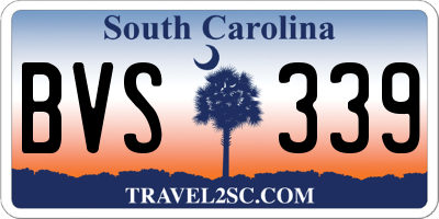 SC license plate BVS339