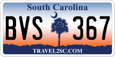 SC license plate BVS367