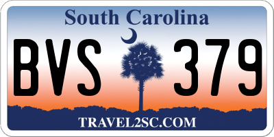 SC license plate BVS379