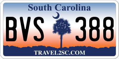 SC license plate BVS388