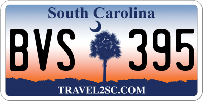 SC license plate BVS395