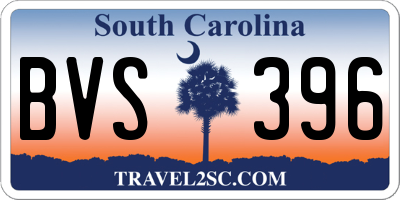 SC license plate BVS396