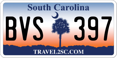 SC license plate BVS397