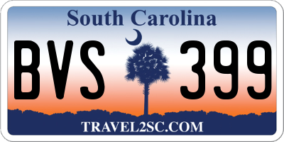 SC license plate BVS399