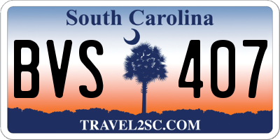 SC license plate BVS407