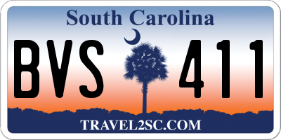 SC license plate BVS411