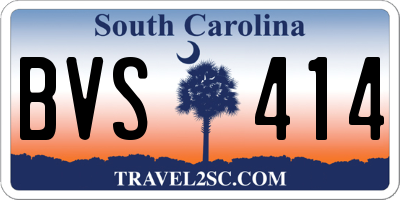 SC license plate BVS414