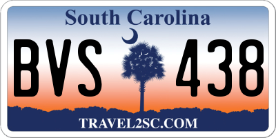 SC license plate BVS438