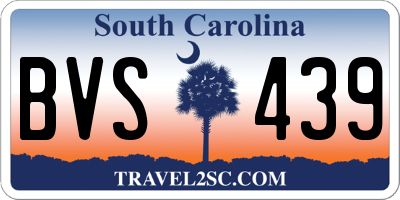 SC license plate BVS439