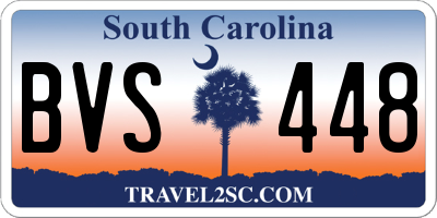 SC license plate BVS448